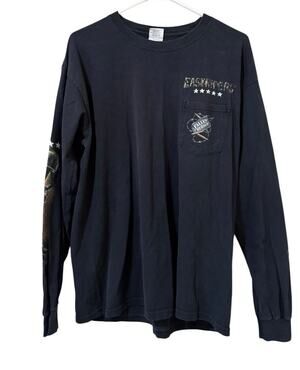 Easyriders Men Sz Large Long Sleeve T Shirt Cotton Honor Valor Sacrifice Casual
